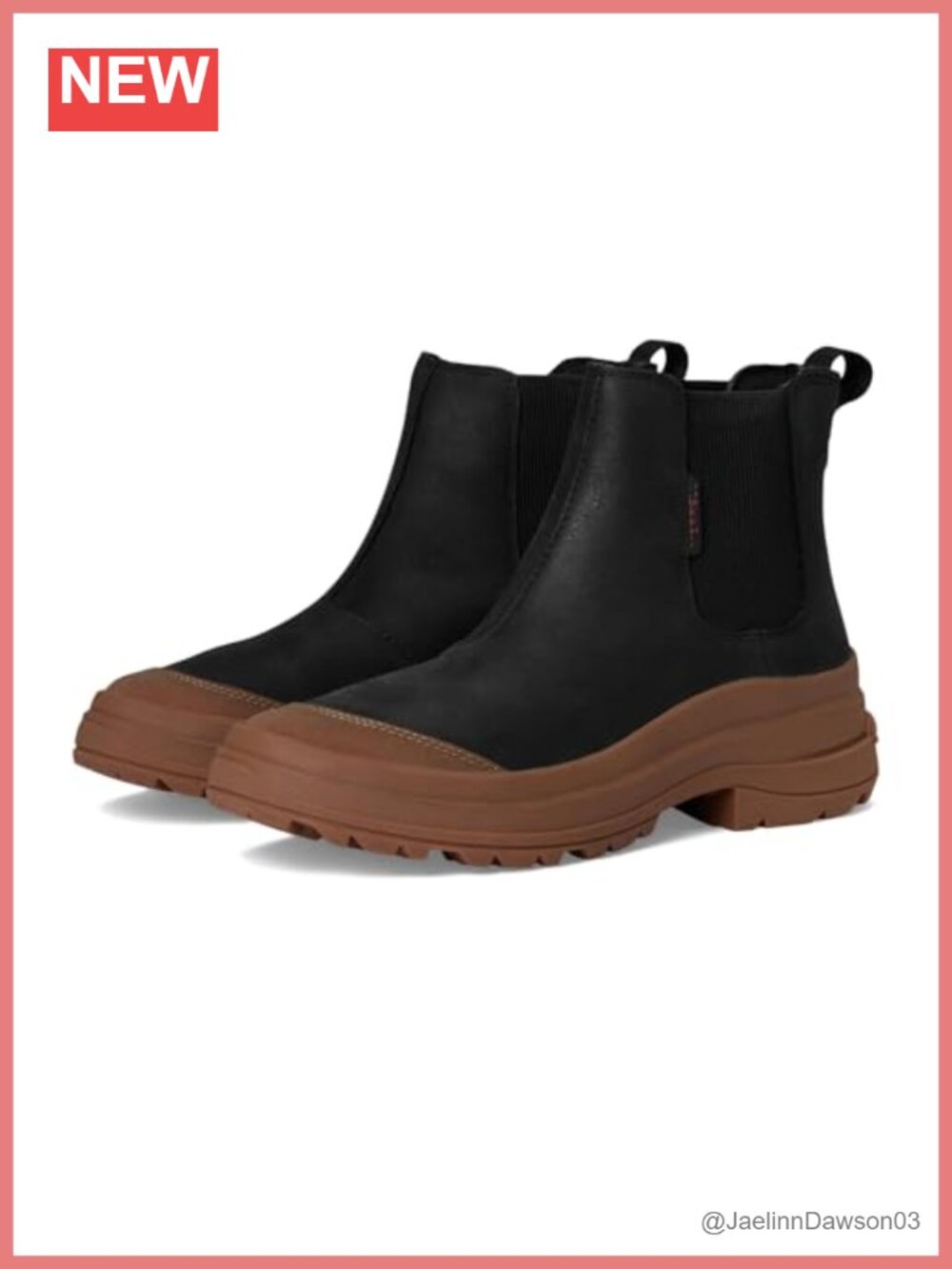 Waterproof Pull On Ankle Boot Leather Chukka